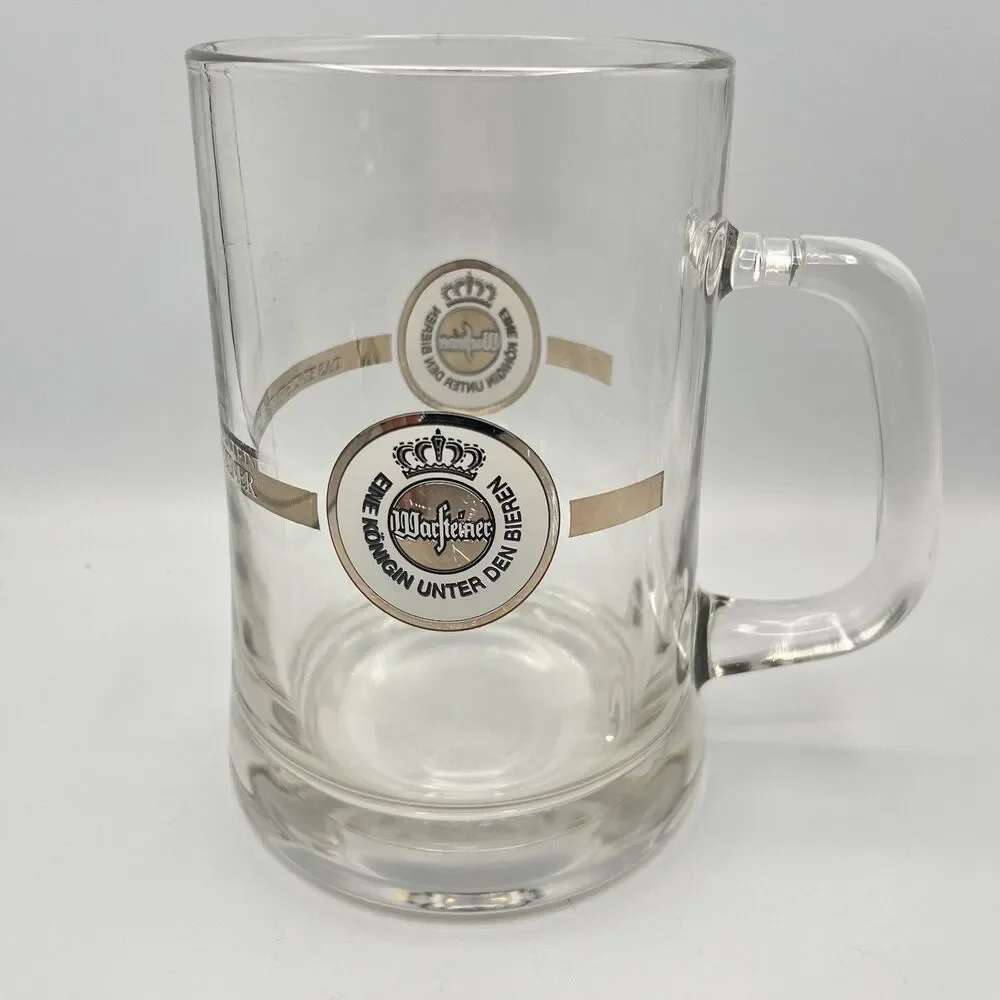 Warsteiner Glass Pint Tankard Glass Germany